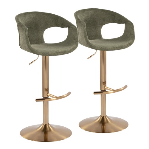 Curva Adjustable Barstool - Set Of 2